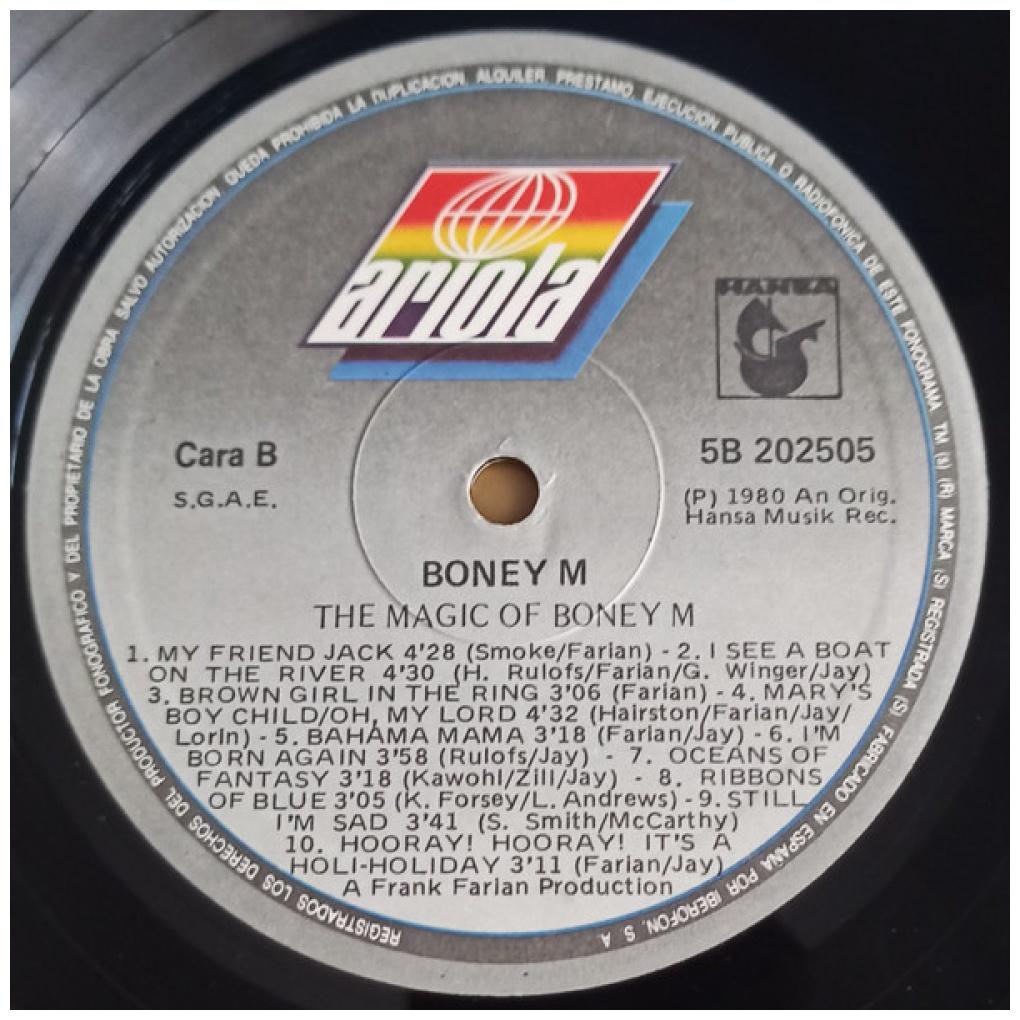 BONEY M - THE MAGIC OF: 20 GOLDEN HITS | VINILO USADO