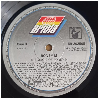 BONEY M - THE MAGIC OF: 20 GOLDEN HITS | VINILO USADO