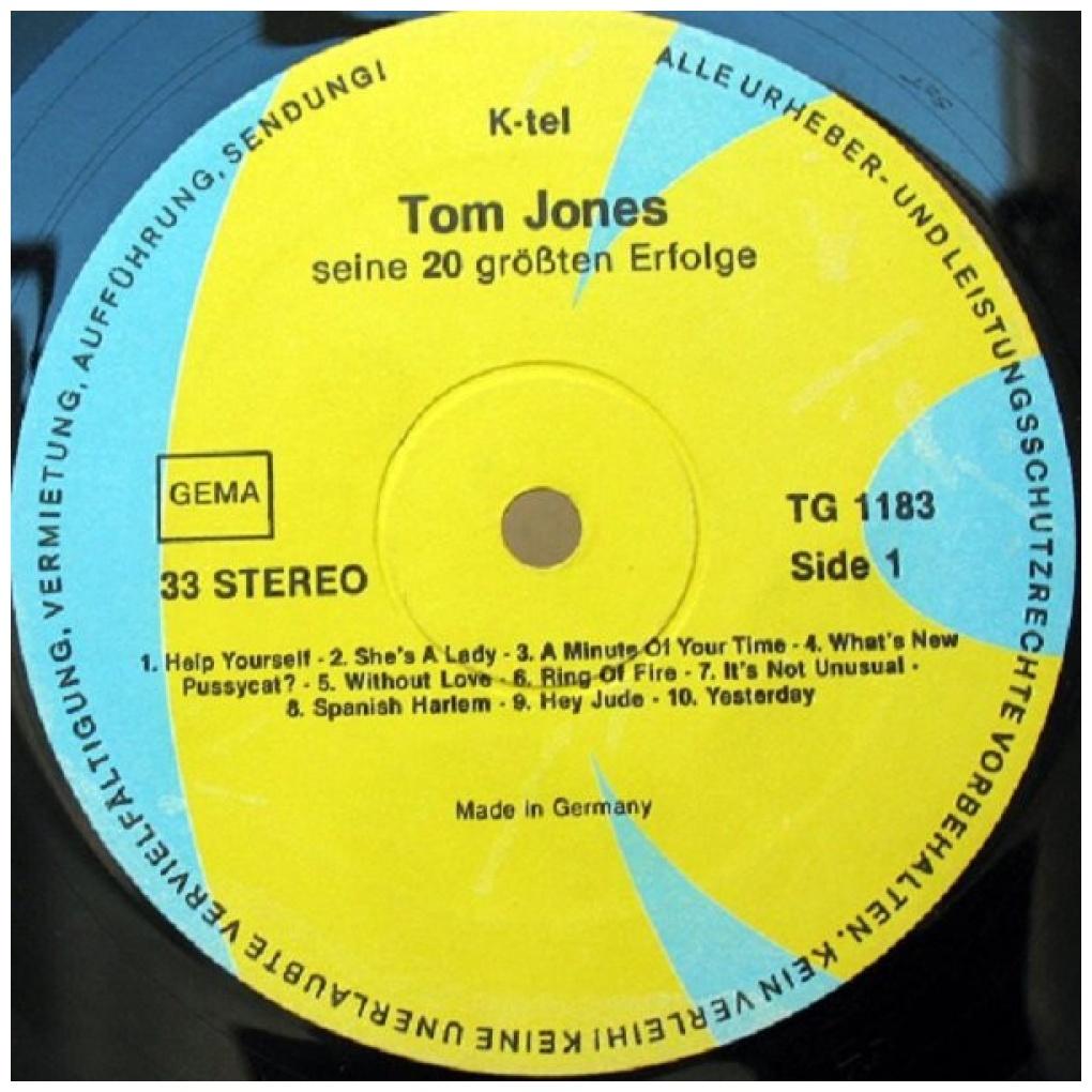 TOM JONES - SEINE 20 GROBTEN ERFOLGE (20 GRETEST HITS) | VINILO USADO