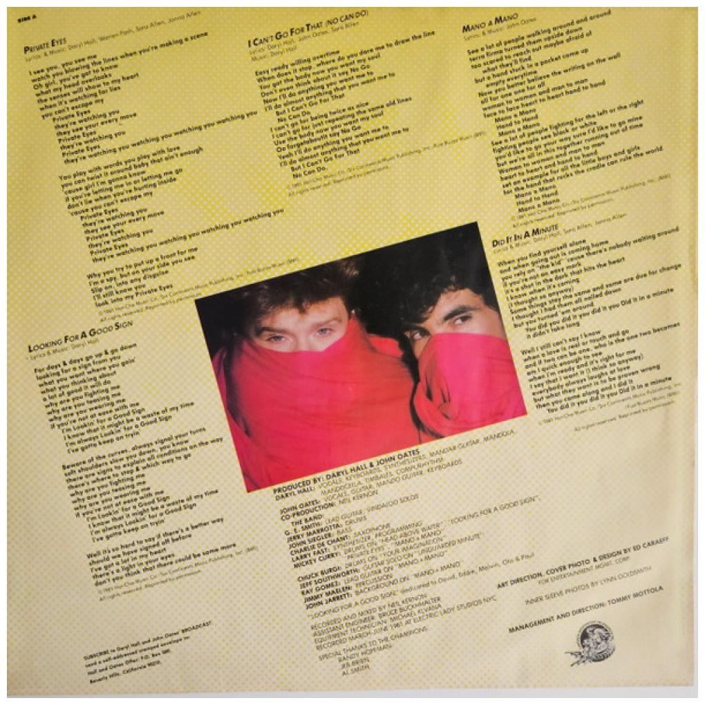 DARYL HALL & JOHN OATES - PRIVATE EYES | VINILO USADO