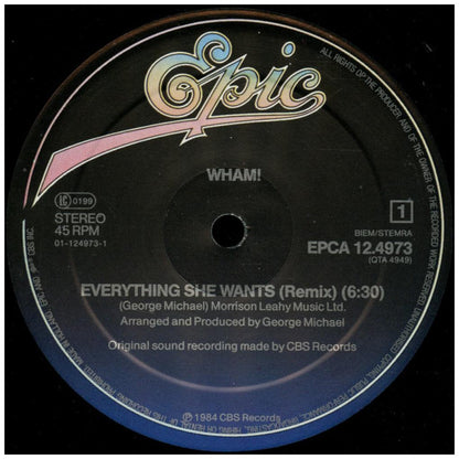 WHAM! - EVERYTHING SHE WANTS | 12'' MAXI SINGLE USADO