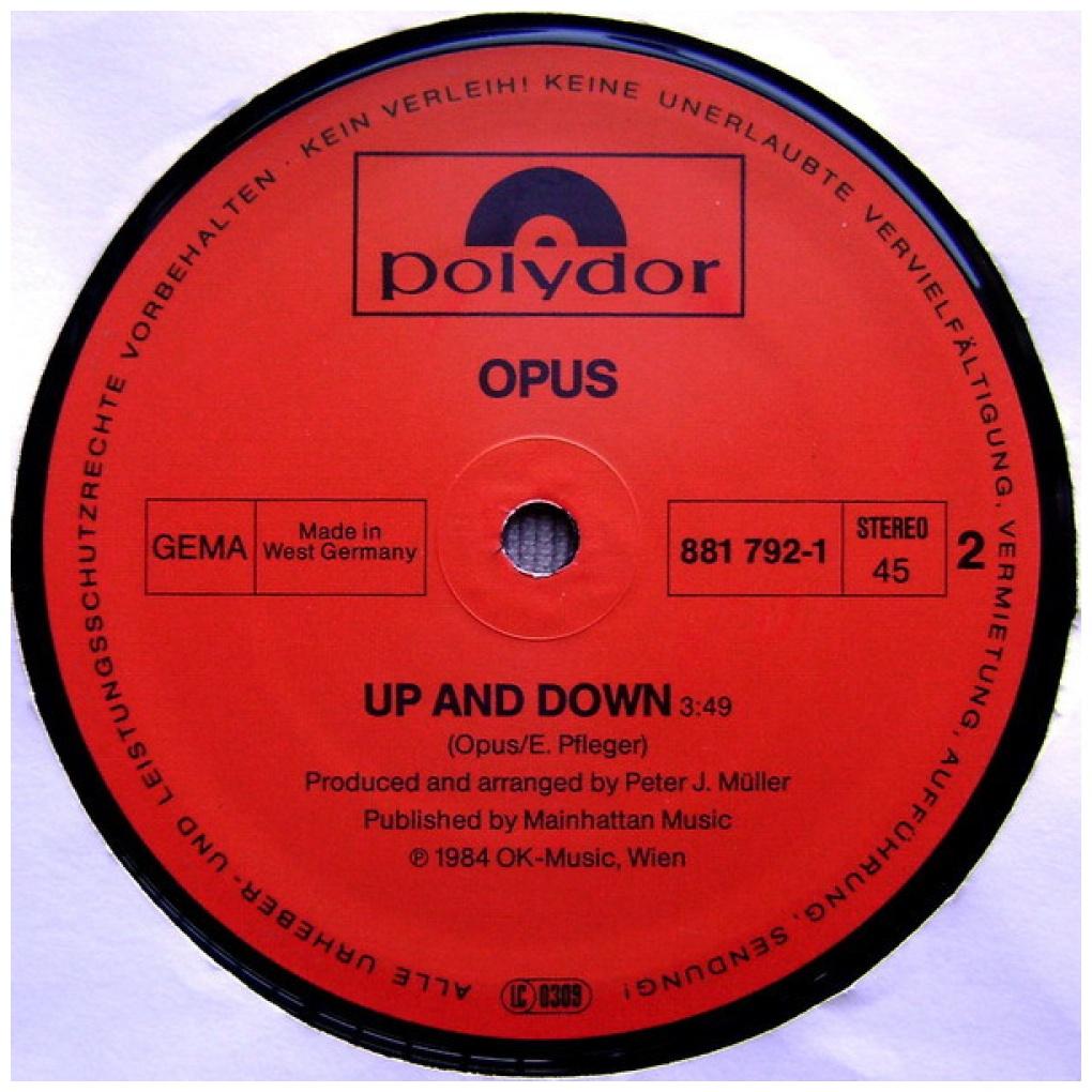 OPUS - LIFE IS LIFE | 12'' MAXI SINGLE USADO