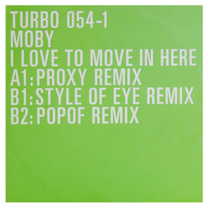 MOBY - I LOVE TO MOVE IN HERE | 12" MAXI SINGLE USADO