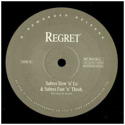 NEW ORDER - REGRET | 12'' MAXI SINGLE USADO