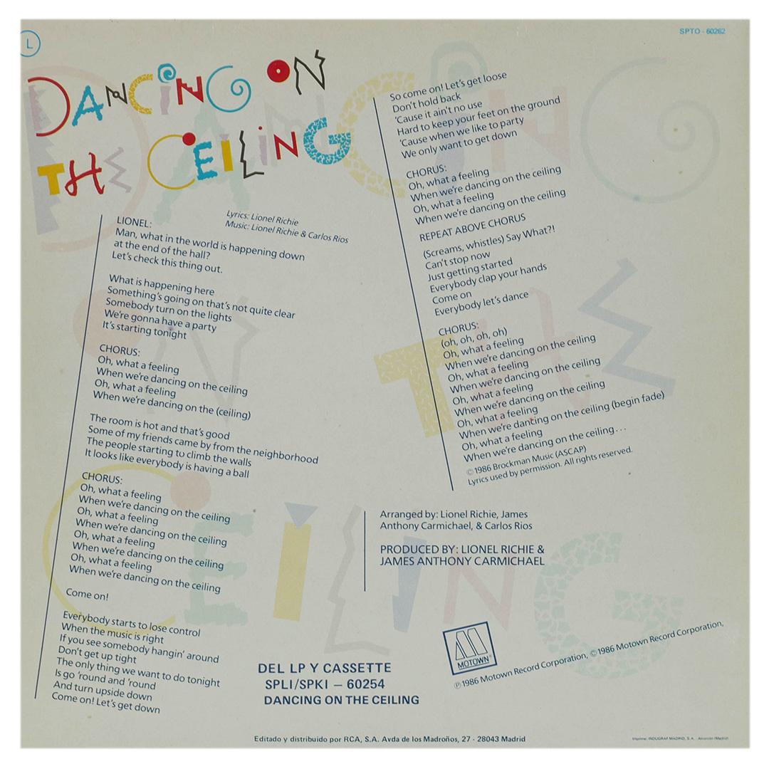 LIONEL RICHIE - DANCING ON THE CEILING | 12" MAXI SINGLE USADO