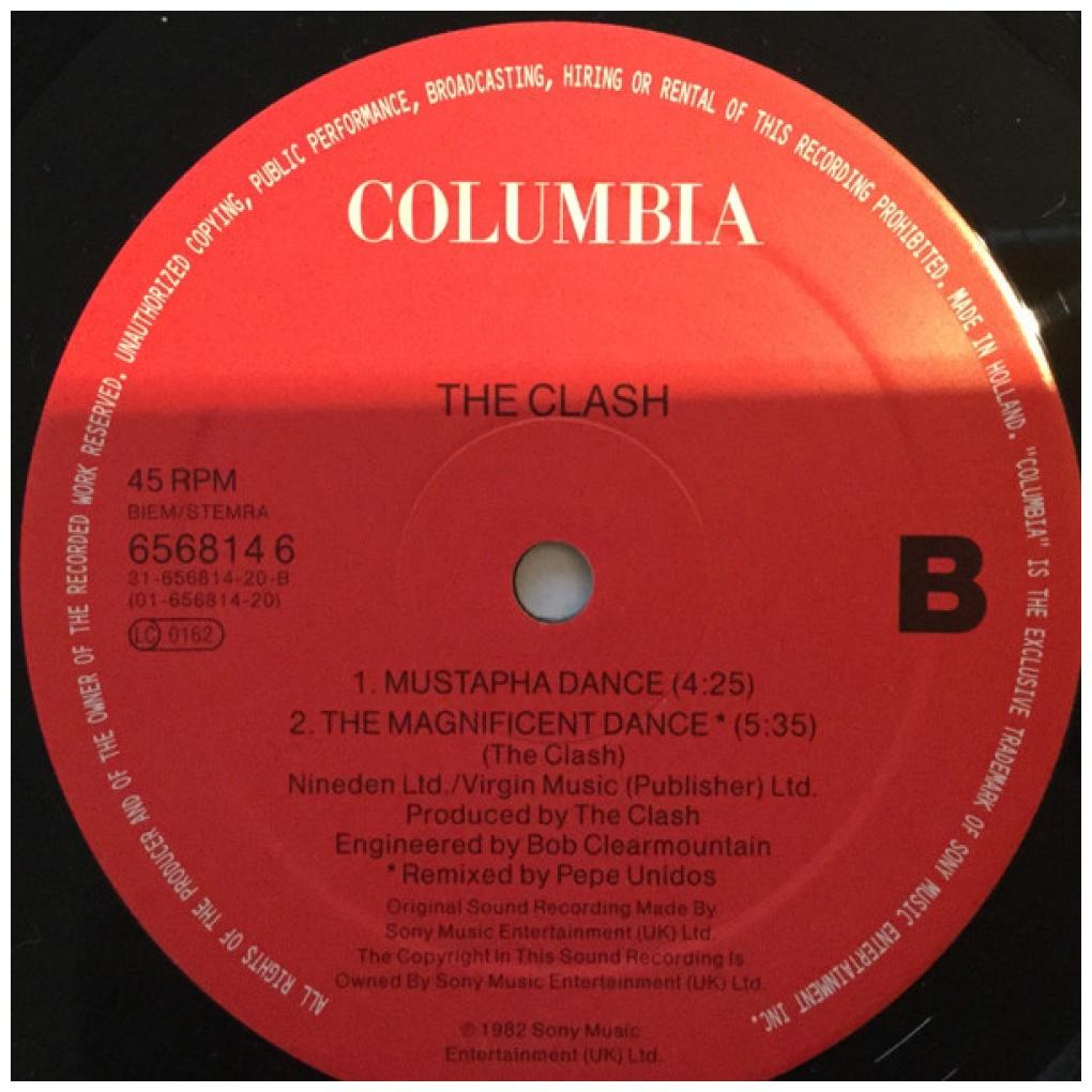 THE CLASH - ROCK THE CASBAH/MUSTAPHA DANCE/THE MAGNIFICENT DANCE | 12'' MAXI SINGLE USADO