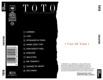 TOTO - ISOLATION | CD