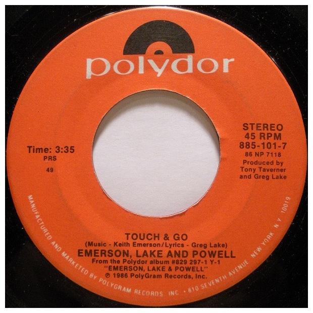 EMERSON, LAKE & POWELL - TOUCH & GO | 7" SINGLE VINILO USADO