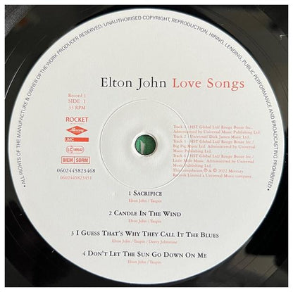 ELTON JOHN - LOVE SONGS (2LP) | VINILO