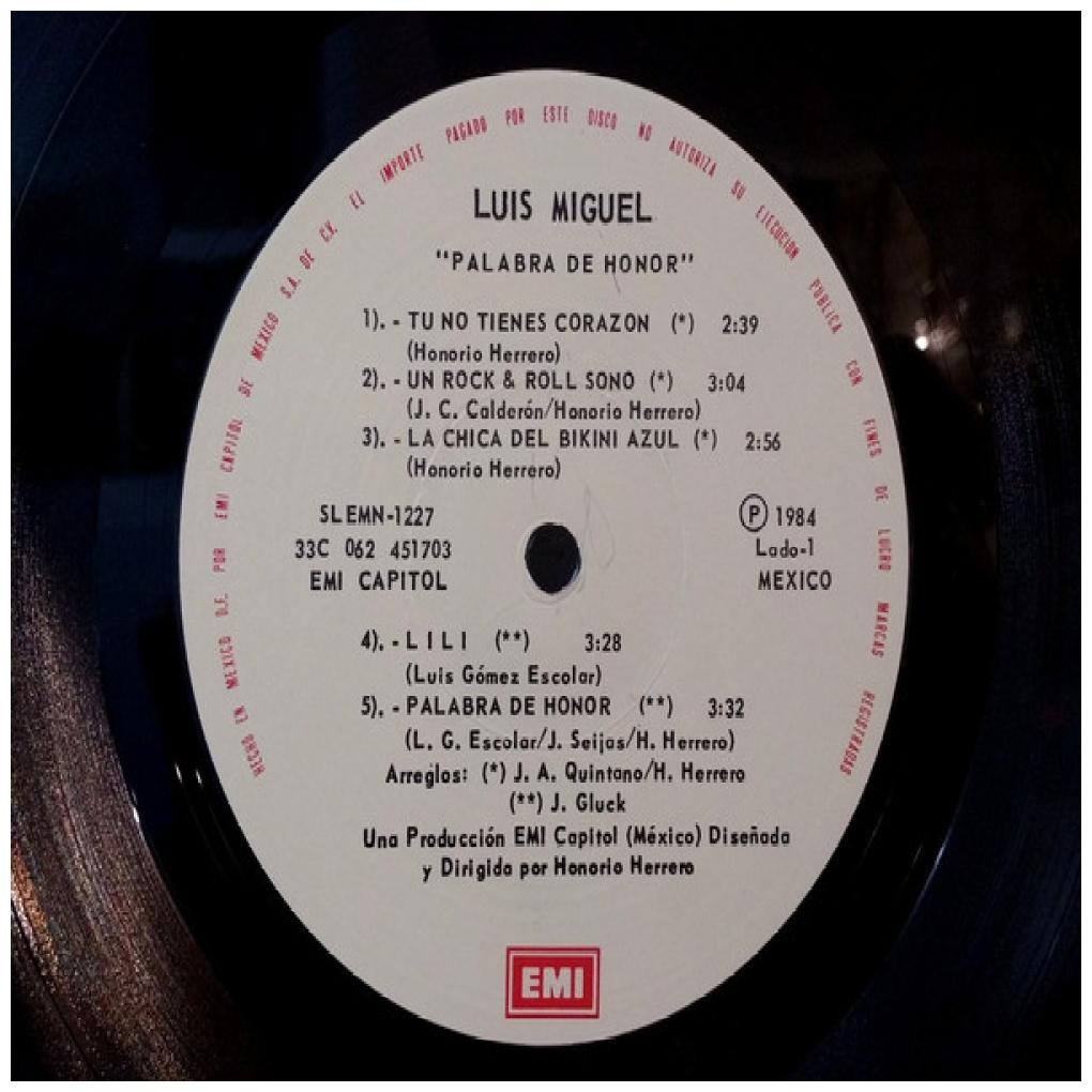 LUIS MIGUEL - PALABRA DE HONOR | VINILO USADO