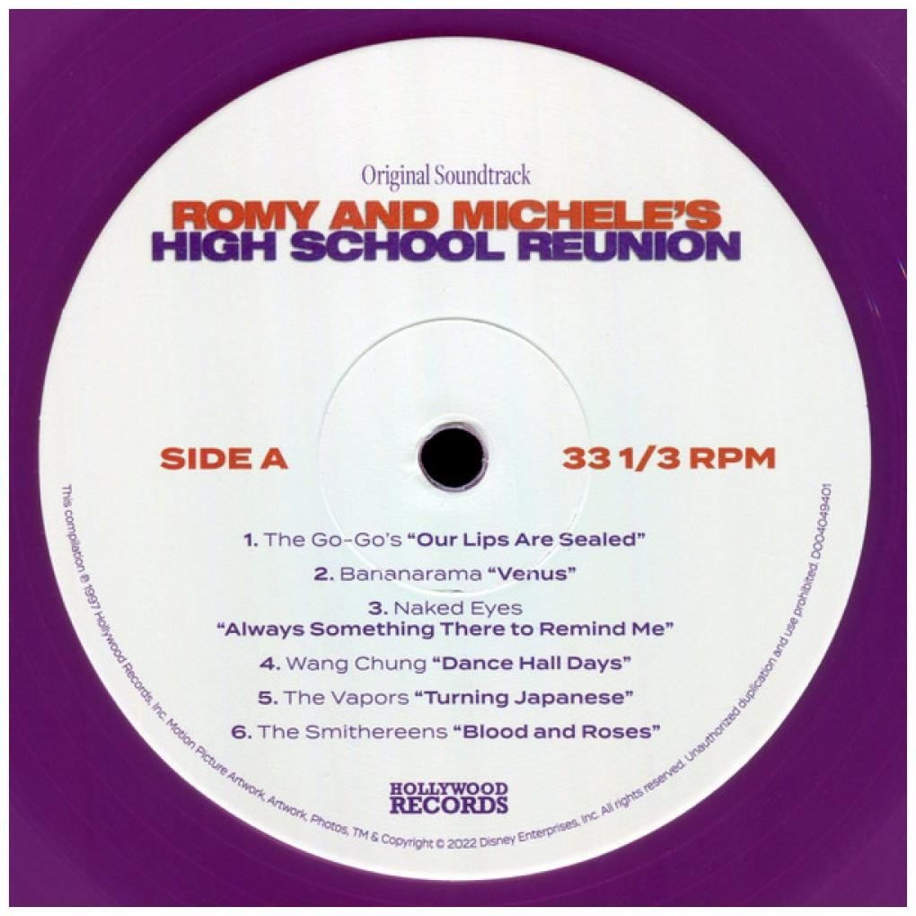 ROMY AND MICHELE'S HIGH SCHOOL REUNION - O.S.T. (OPAQUE VIOLET VINYL) | VINILO