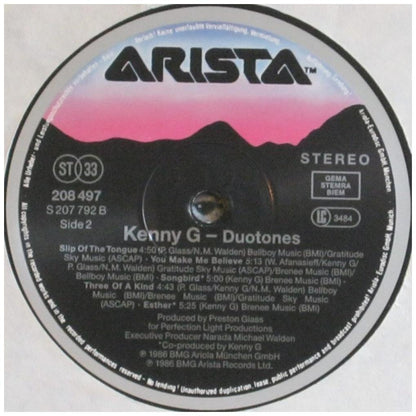KENNY G - DUOTONES | VINILO USADO