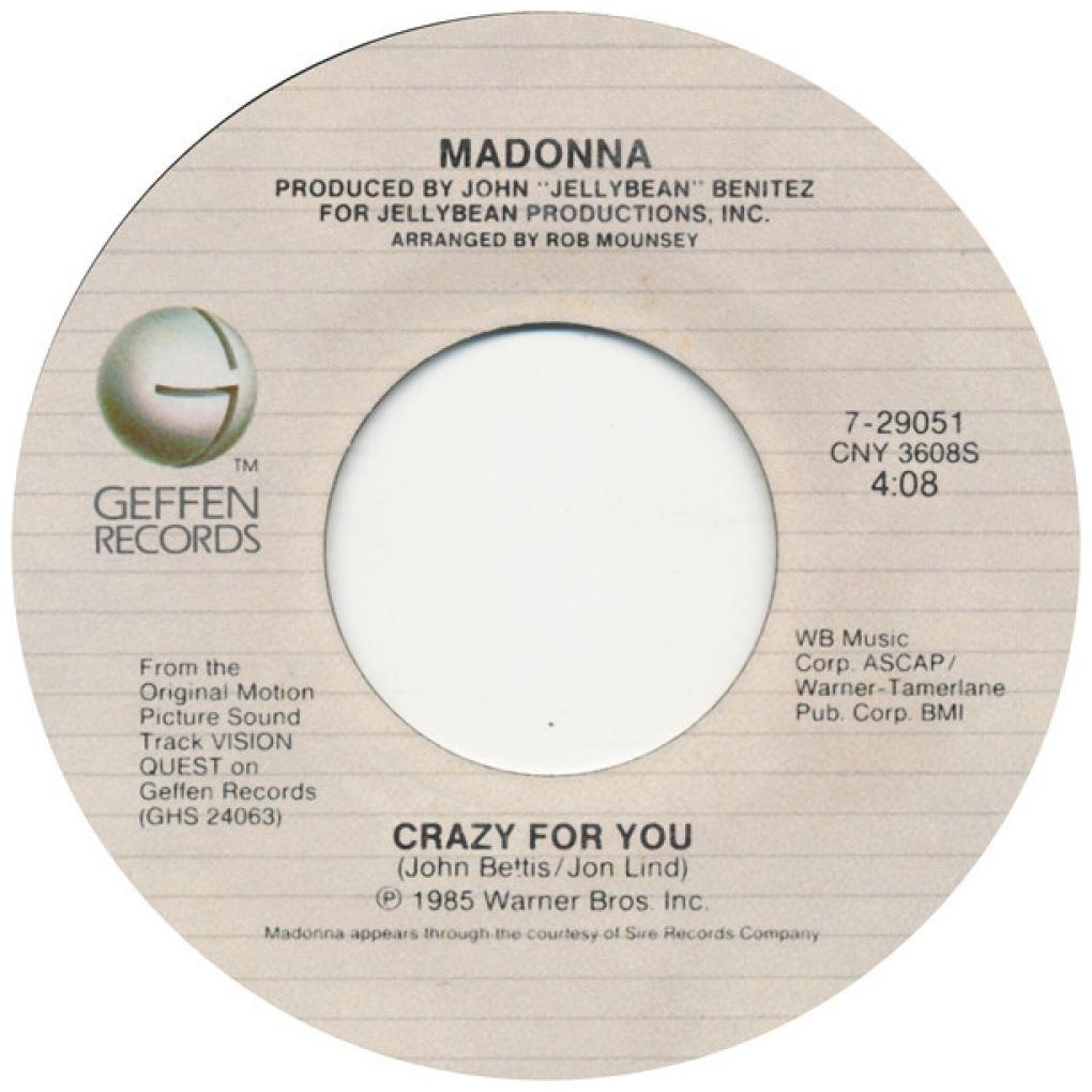 BERLIN / MADONNA - NO MORE WORDS / CRAZY FOR YOU | 7" SINGLE USADO