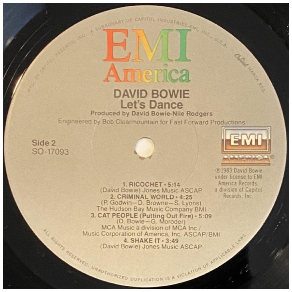 DAVID BOWIE - LET'S DANCE | VINILO USADO