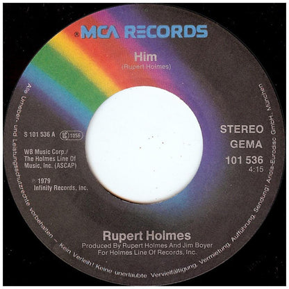 RUPERT HOLMES - HIM | 7" SINGLE USADO