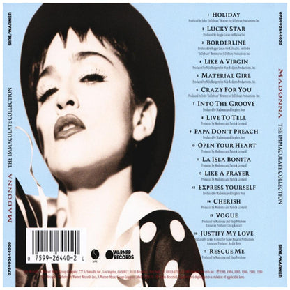 MADONNA - THE INMACULATE COLLECTION | CD