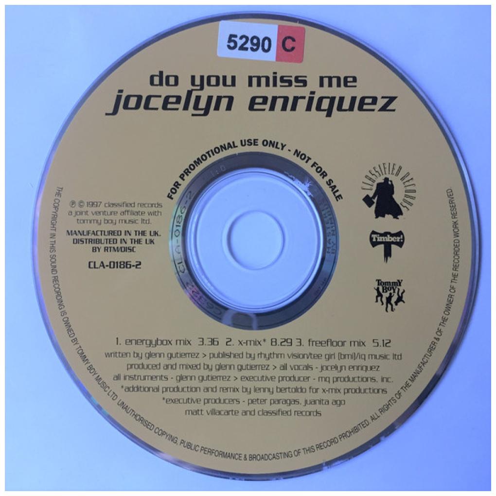 JOSELYN ENRIQUEZ - DO YOU MISS ME (CD MAXI SINGLE) | CD