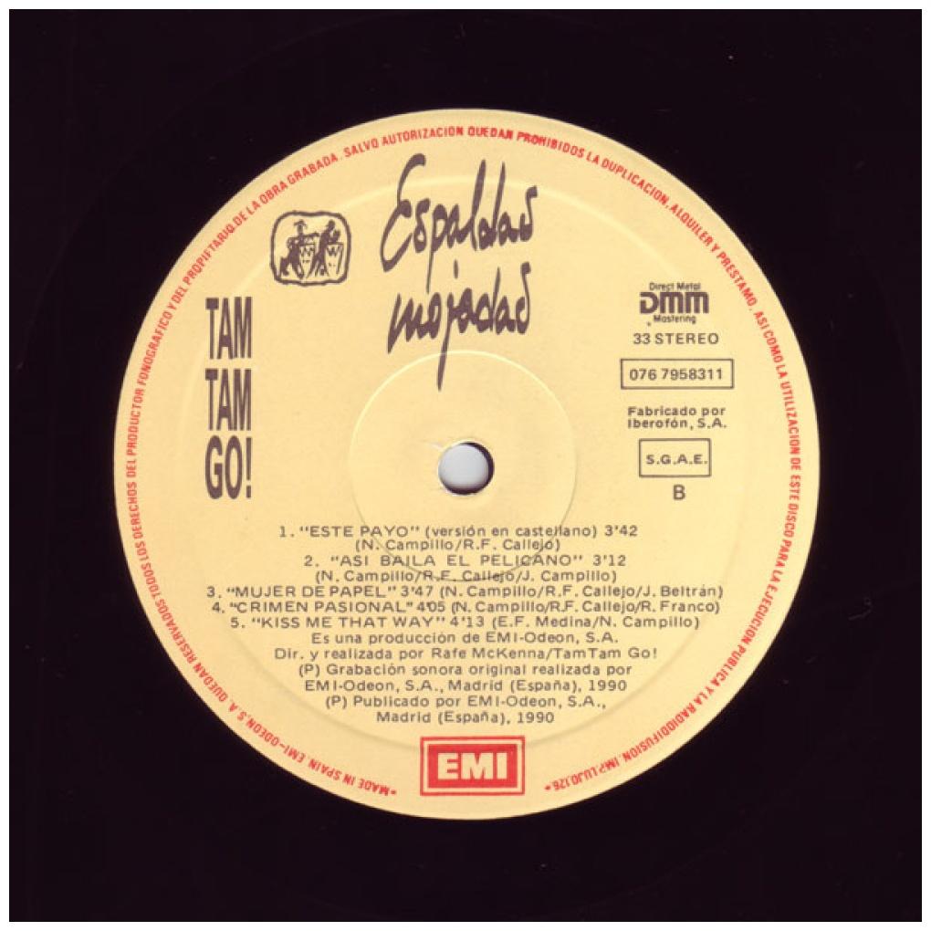 TAM TAM GO - ESPALDAS MOJADAS | VINILO USADO