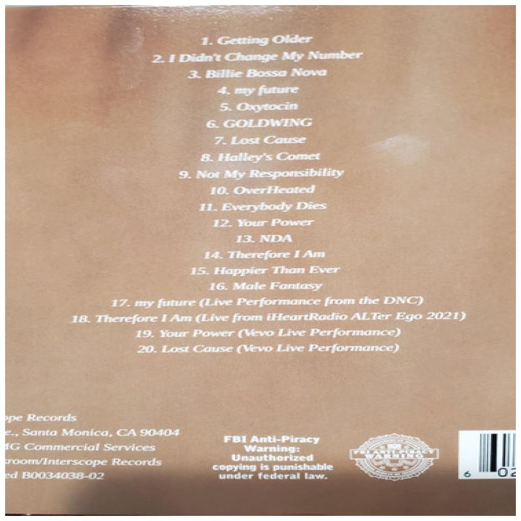 BILLIE EILISH  - HAPPIER THAN EVER (SPECIAL TOUR EDITION) | CD