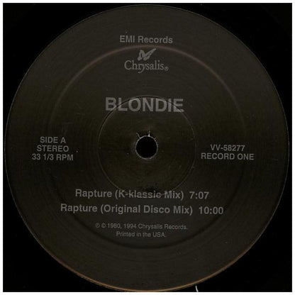 BLONDIE - RAPTURE (ORIGINAL + 90'S REMIXES) (2LP) | 12'' MAXI SINGLE USADO