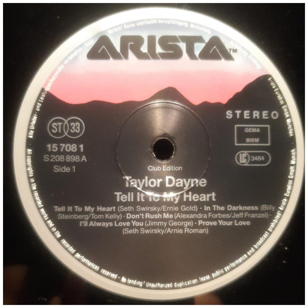 TAYLOR DAYNE - TELL IT TO MY HEART | VINILO USADO