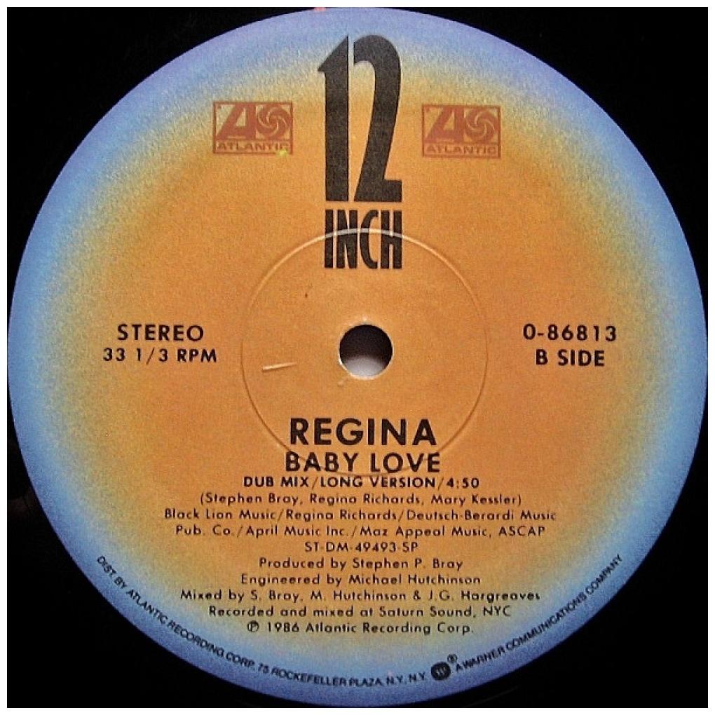 REGINA - BABY LOVE | 12'' MAXI SINGLE USADO