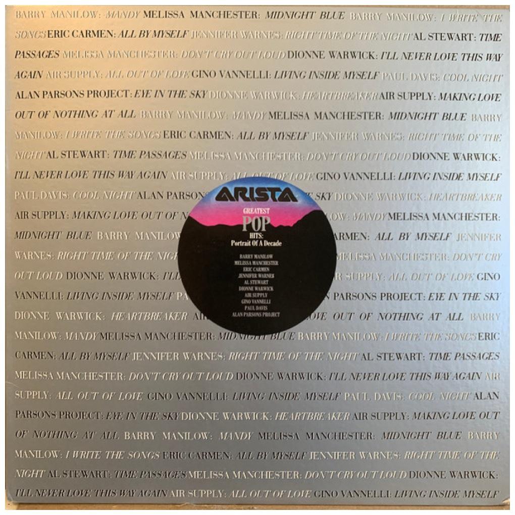 GREATEST POP HITS - PORTRAIT OF A DECADE | VINILO USADO