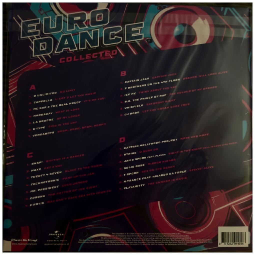 EURODANCE COLLECTED - EURODANCE COLLECTED (2LP) (UK) (TRANSLUCENT BLUE/RED VINYL) (180GRS) | VINILO