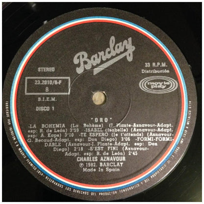 CHARLES AZNAVOUR - ORO (2LP) | VINILO USADO