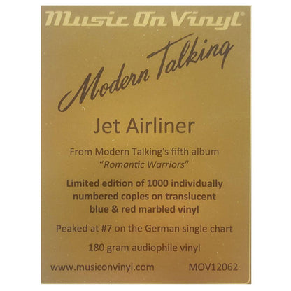 MODERN TALKING - JET AIRLINER | 12" MAXI SINGLE VINILO