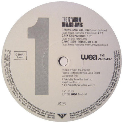 HOWARD JONES - THE 12" ALBUM | VINILO USADO
