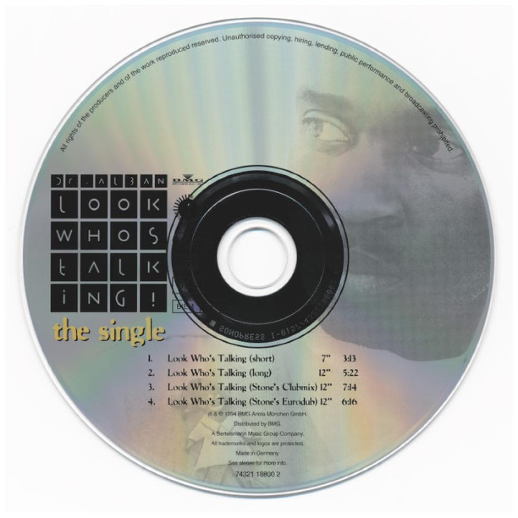 DR. ALBAN - LOOK WHO'S TALKING! (THE SINGLE) (CD MAXI SINGLE) | CD