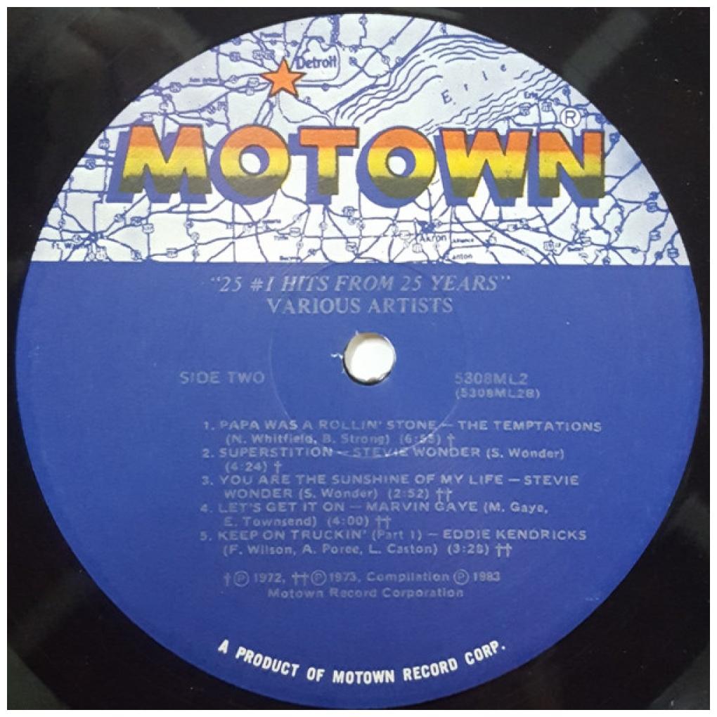 25 #1 HITS FROM 25 YEARS - MOTOWN: VARIOUS ARTIST (2LP) | VINILO USADO
