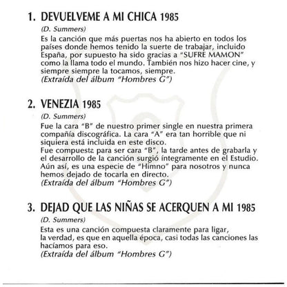 HOMGRES G - LOS SINGLES 1984-1993 | CD