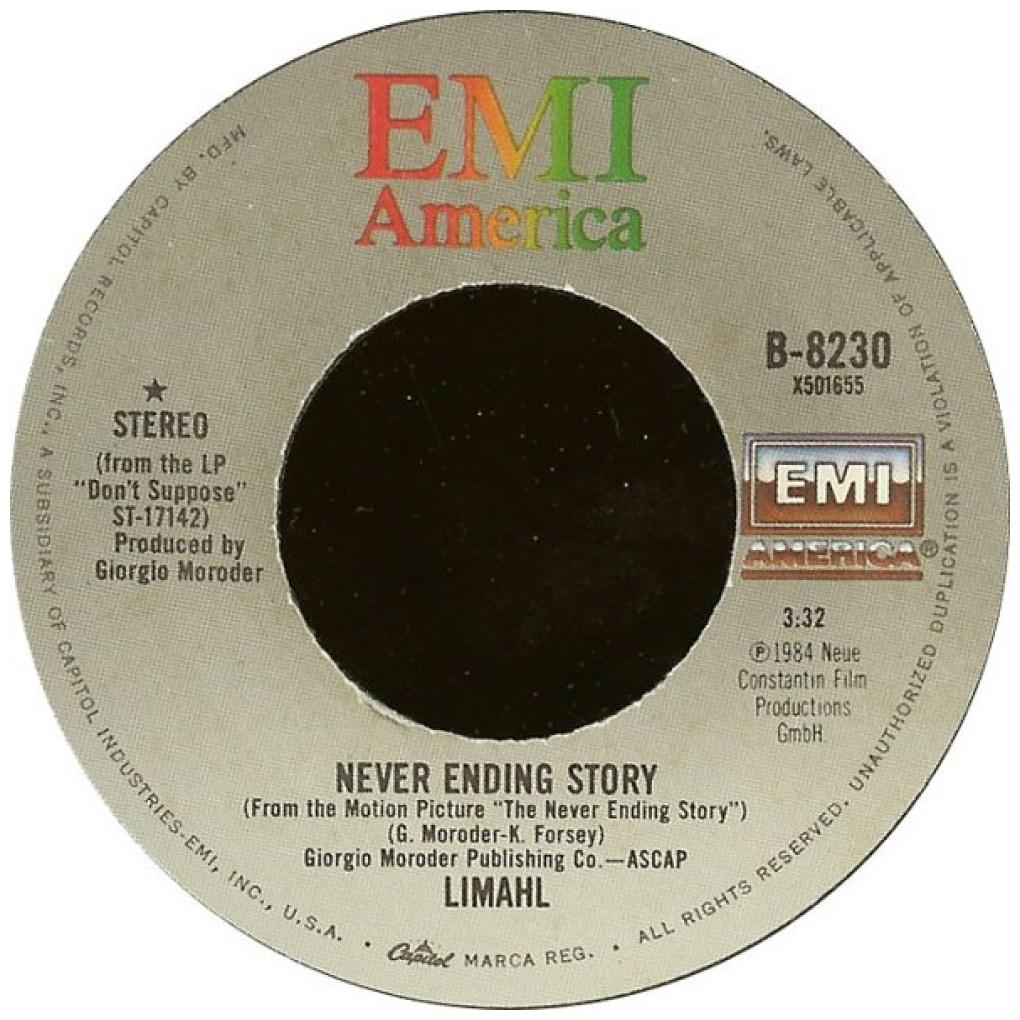 LIMAHL - THE NEVERENDING STORY | 7" SINGLE USADO