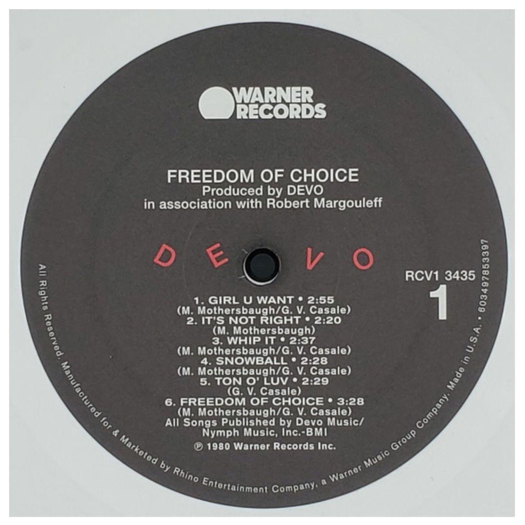 DEVO - FREEDOM OF CHOICE (WHITE VINYL) | VINILO