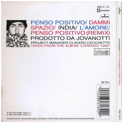 JOVANOTTI - PENSO POSITIVO (CD MAXI SINGLE) | CD