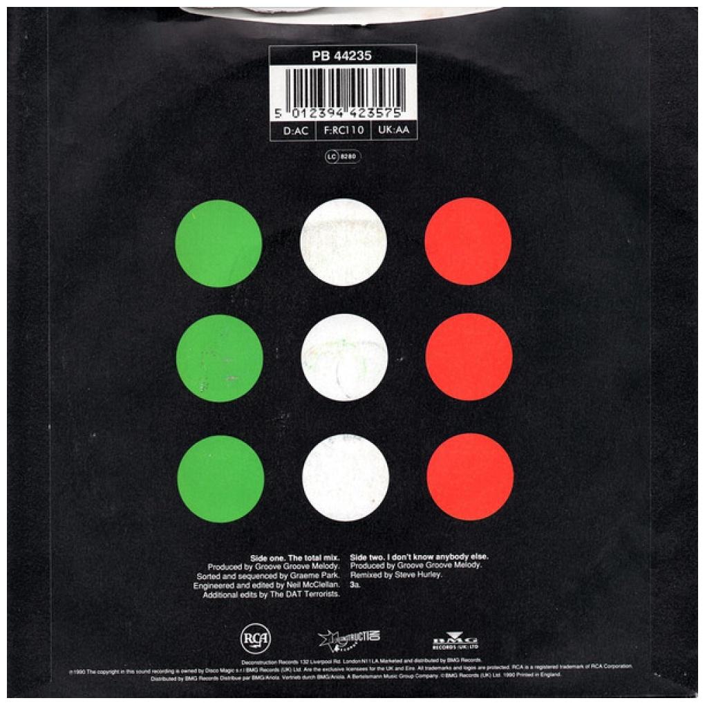 BLACK BOX - I DON'T KNOW ANYBODY ELSE/TOTAL MIX | 7" SINGLE USADO