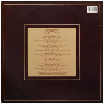 CARPENTERS - THE SINGLES 1969-1973 | VINILO USADO