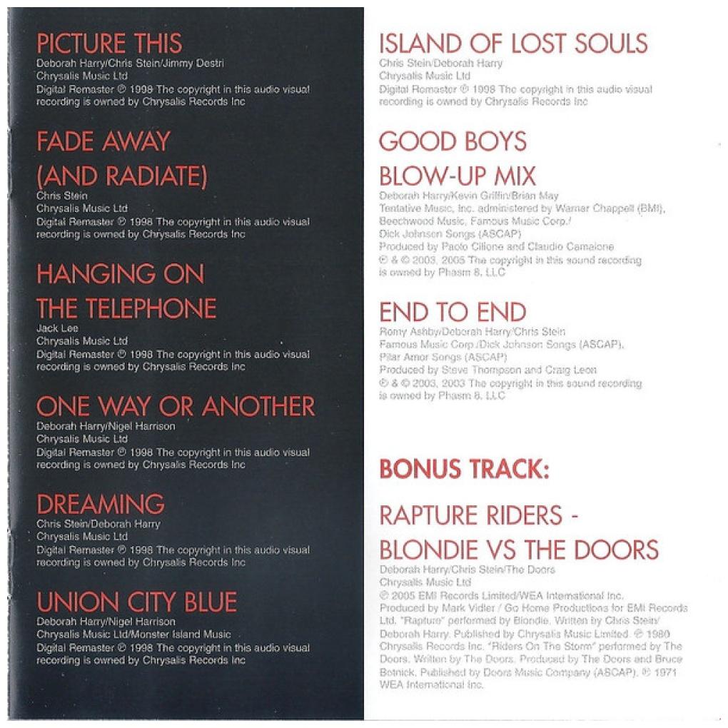 BLONDIE - GREATEST HITS (CD+DVD) | CD