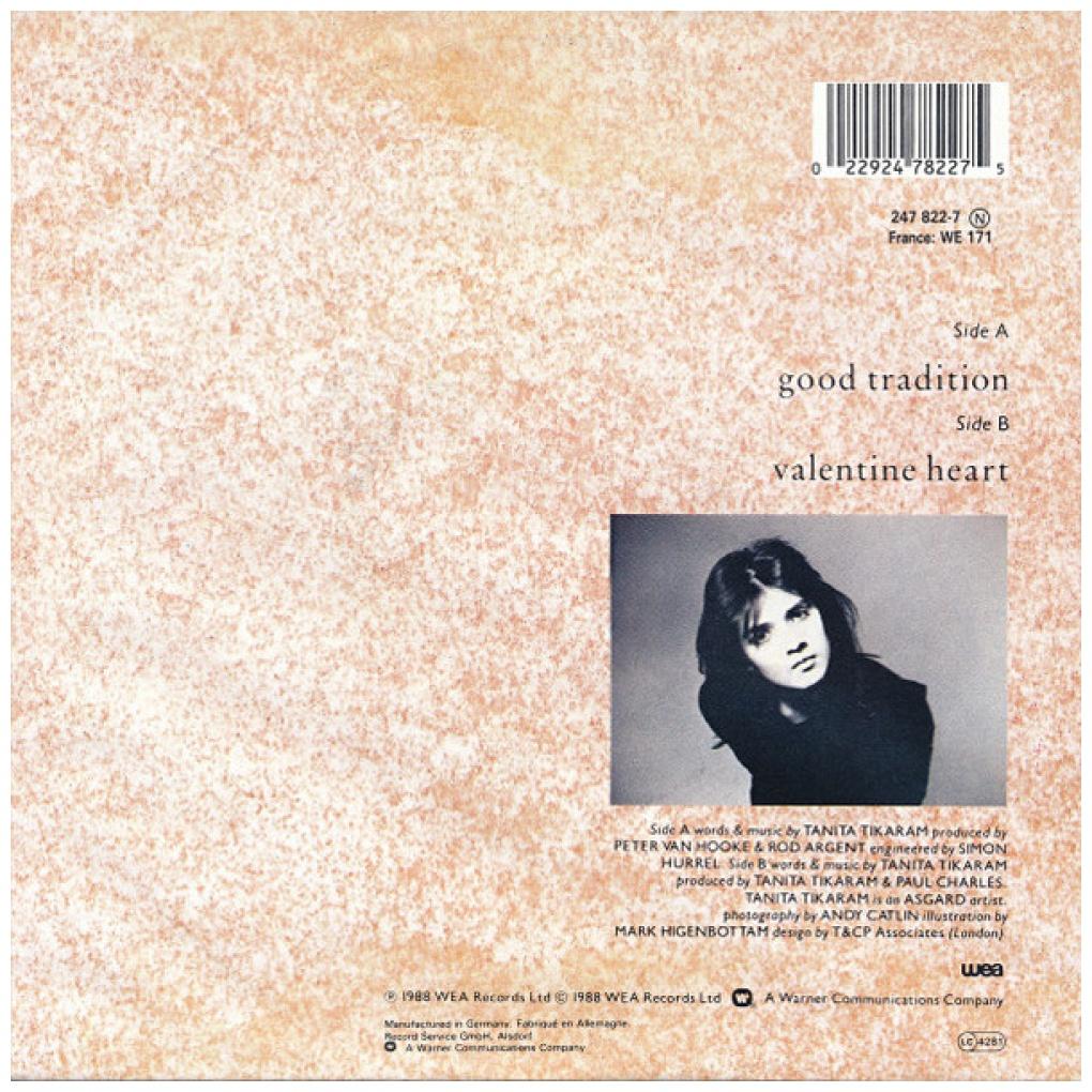 TANITA TIKARAM - GOOD TRADITION | 7" SINGLE USADO