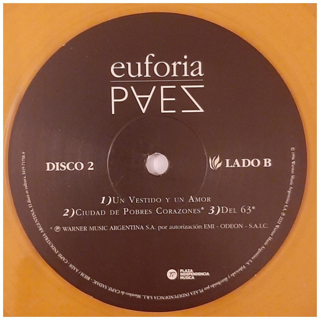 FITO PAEZ - EUFORIA (2LP) | VINILO