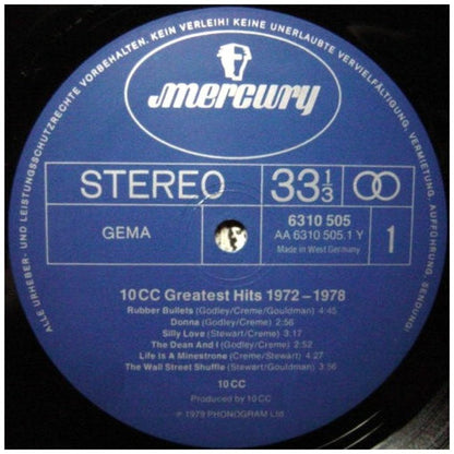 10CC - GREATEST HITS 1972-1978 | VINILO USADO
