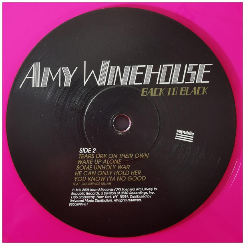 AMY WINEHOUSE - BACK TO BLACK (EXCLUSIVE LTD EDITION) (PINK VINYL) | VINILO