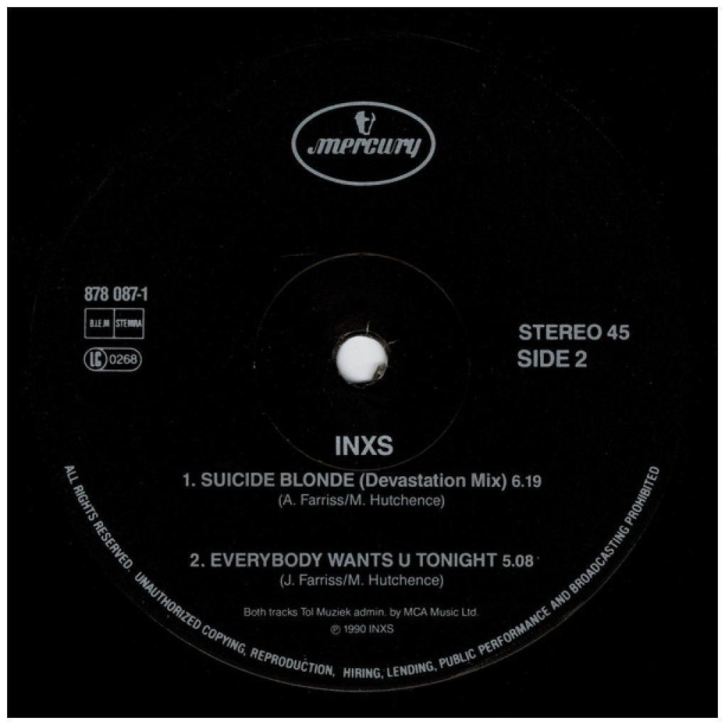 INXS - SUICIDE BLONDE | 12'' MAXI SINGLE  USADO