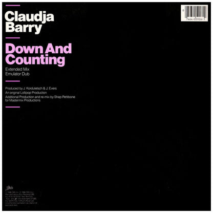 CLAUDJA BARRY - DOWN AND COUNTING | 12" MAXI SINGLE VINILO USADO