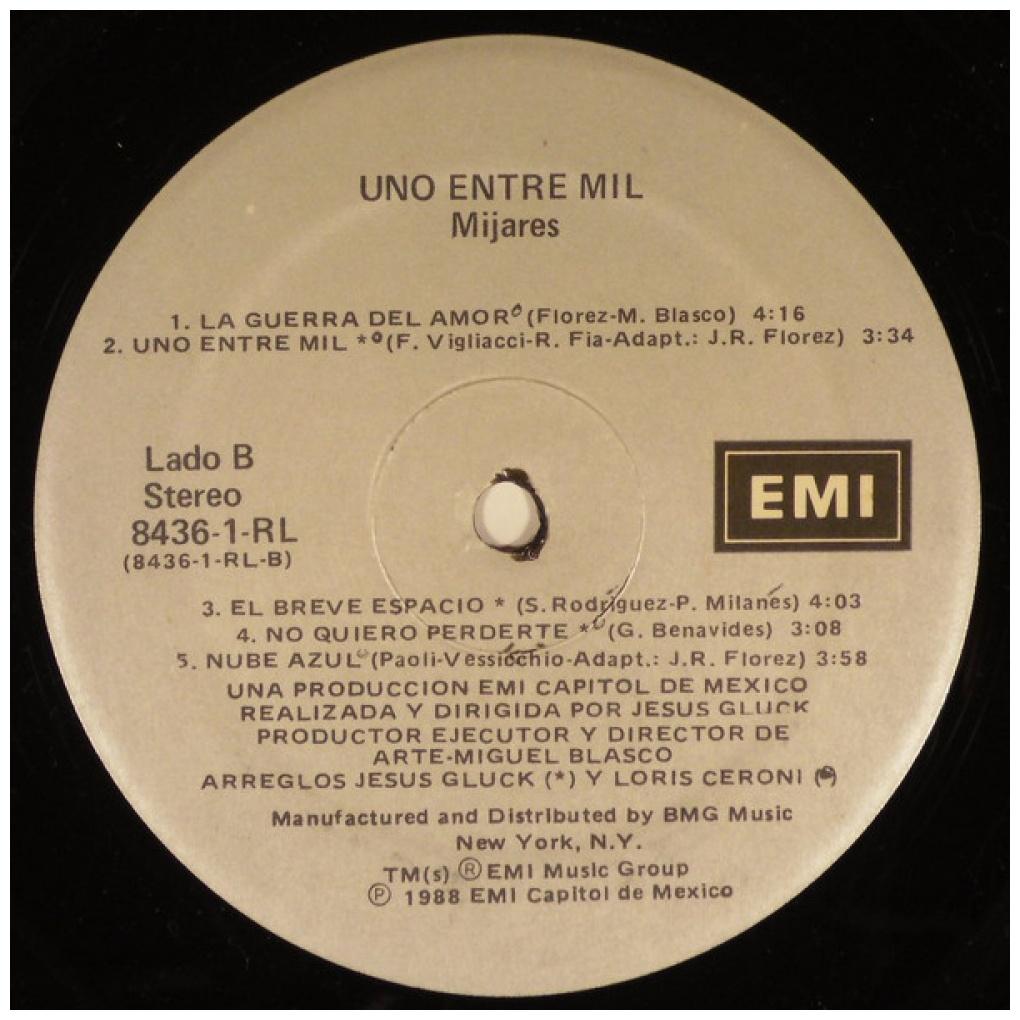 MIJARES - UNO ENTRE MIL | VINILO USADO