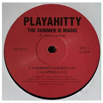 PLAYAHITTY - THE SUMMER IS MAGIC | 12" MAXI SINGLE VINILO