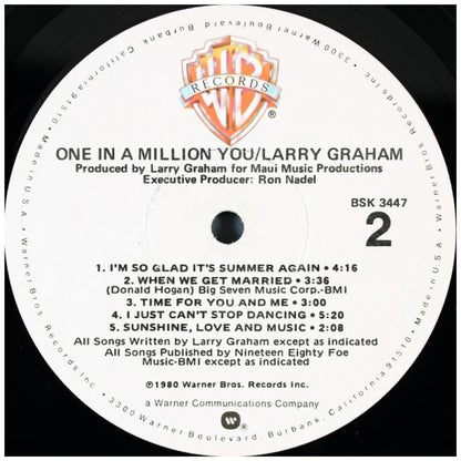 LARRY GRAHAM - ONE IN A MILLION YOU | VINILO USADO
