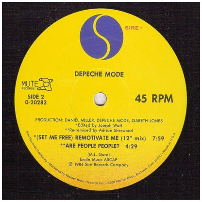 DEPECHE MODE - MASTER AND SERVANT (PROMO COPY) | 12'' MAXI SINGLE USADO